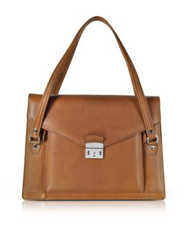 推荐L.A.P.A. Double Compartment Calf Leather Womens Briefcase商品