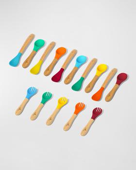 商品Avanchy | Baby's Rainbow Mega Bamboo Spoon Gift Set,商家Neiman Marcus,价格¥527图片