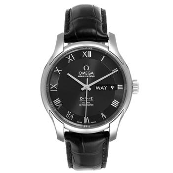 推荐Deville Annual Calendar Steel Mens Watch 431.13.41.22.01.001 Box Card商品