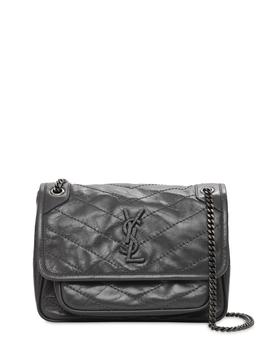 推荐Niki Monogram Crinkled Leather Bag商品
