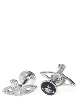 Vivienne Westwood | Mini Bas Relief Crystal Cufflinks,商家LUISAVIAROMA,价格¥1029