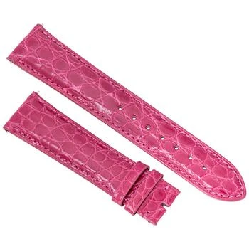 Hadley Roma | 21 MM Shiny Hot Pink Alligator Leather Strap,商家Jomashop,价格¥224