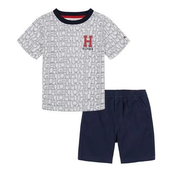 Tommy Hilfiger | Baby Boys Logo Printed Shirt and Shorts, 2 Piece Set 2.9折