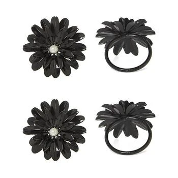 Vibhsa | Black Pearl Flower Napkin Ring,商家Macy's,价格¥202