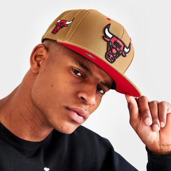 Mitchell and Ness | Mitchell & Ness Chicago Bulls NBA Wheat Hardwood Classics Snapback Hat商品图片,