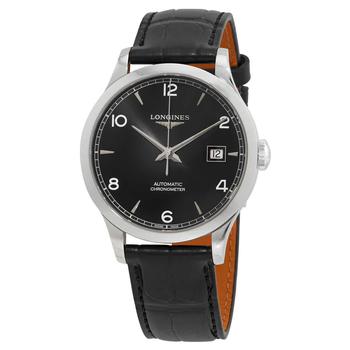 Longines Record Automatic Black Dial Mens Watch L2.820.4.56.2 product img