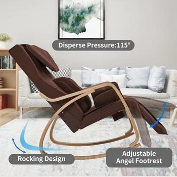 Simplie Fun | Full massage function-Air pressure-Comfortable Relax Rocking Chair,商家Premium Outlets,价格¥7083