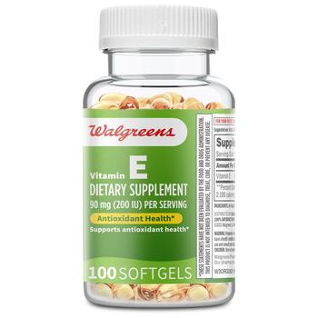 商品Vitamin E 200IU Softgels,商家Walgreens,价格¥74图片