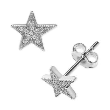 Giani Bernini | Cubic Zirconia Star Stud Earrings in Sterling Silver, Created for Macy's商品图片,2.5折