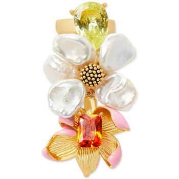商品Kate Spade | Gold-Tone Freshwater Pearl (8-9mm) Ear Pins,商家Macy's,价格¥702图片