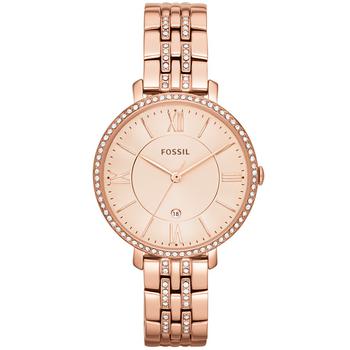 Fossil | Women's Jacqueline Rose Gold-Tone Stainless Steel Bracelet Watch 36mm ES3546商品图片,