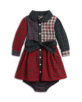 商品Ralph Lauren | Girls' Plaid Poplin Shirt Dress & Bloomers Set - Baby,商家Bloomingdale's,价格¥524图片