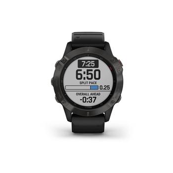 Garmin | Unisex Fenix 6 Sapphire Black Silicone Strap Smart Watch 33.02mm商品图片,