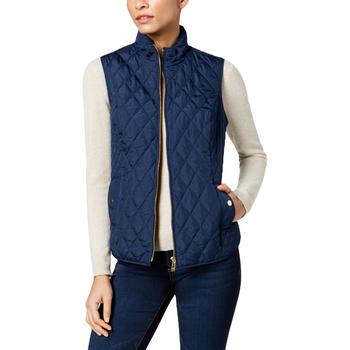 推荐Charter Club Womens Quilted Sleeveless Outerwear Vest商品