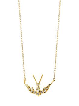 商品Jardin 18K Gold & Diamond Swallow Necklace图片