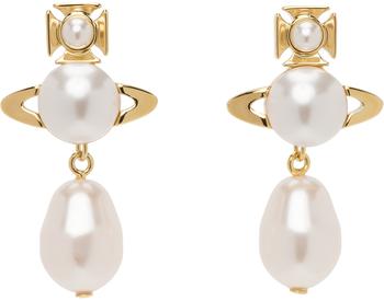 Vivienne Westwood | Gold Pearl Earrings商品图片,独家减免邮费