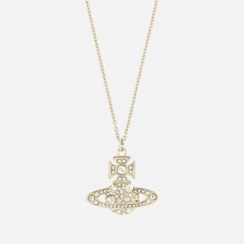 推荐Vivienne Westwood Francette Bas Relief Platinum-Tone Cubic Zirconia Necklace商品