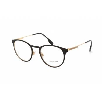 Burberry | Burberry Men's Eyeglasses - Clear Lens Black Metal Round Shape Frame | BE1360 1017 3.5折×额外9折x额外9.5折, 独家减免邮费, 额外九折, 额外九五折