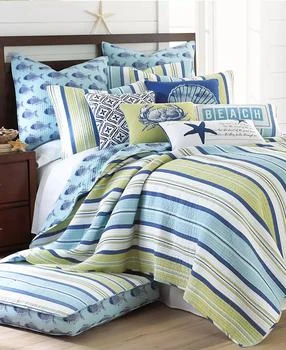 Levtex | Bayport Stripe Reversible 2-Pc. Quilt Set,商家Macy's,价格¥202