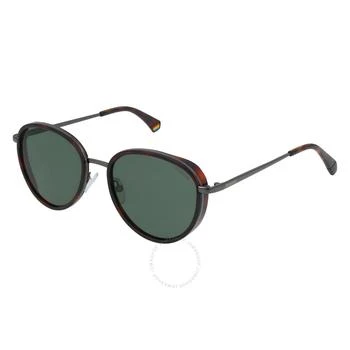 Polaroid | Green Oval Men's Sunglasses PLD 6150/S/X 0086/UC 53,商家Jomashop,价格¥149