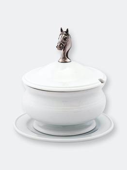 商品Horse Head Porcelain Lidded Bowl,商家Verishop,价格¥520图片