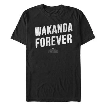 推荐Marvel Men's Black Panther Distressed Painted Wakanda Forever Short Sleeve T-Shirt商品
