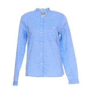 Woolrich | Woolrich Band Collar Long-Sleeved Shirt商品图片,7.1折
