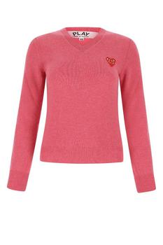 推荐Comme des Garçons Play V-Neck Knitted Sweater商品