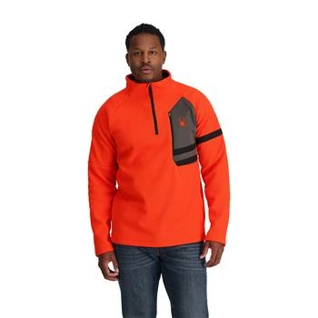 推荐Mens Wengen Bandit Half Zip - Twisted Orange商品