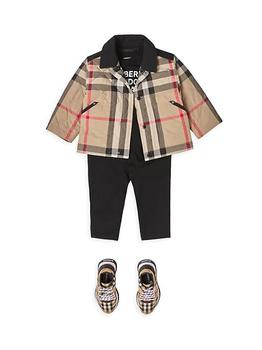 推荐Baby's & Little Kid's Collared Quilted Check Jacket商品