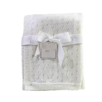 Baby Mode Signature | 3 Stories Trading Pointelle Layette Baby Blanket,商家Macy's,价格¥255