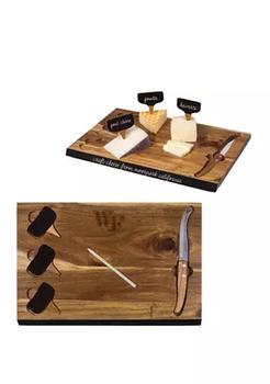 商品NCAA Wake Forest Demon Deacons Delio Acacia Cheese Cutting Board and Tools Set图片