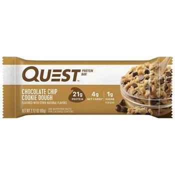 Quest Nutrition | Protein Bar Chocolate Chip Cookie Dough,商家Walgreens,价格¥26