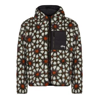 stussy夹克, STUSSY | Stussy Reversible Pattern Sherpa Jacket - Natural / Black商品图片 