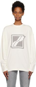 We11done | Off-White Print Long Sleeve T-Shirt商品图片,3.6折