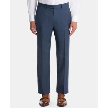 商品Ralph Lauren | Men's UltraFlex Classic-Fit Blue Wool Pants,商家Macy's,价格¥628图片