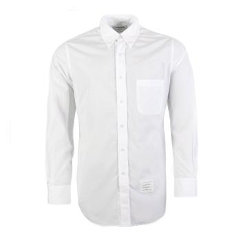 thom browne衬衫, Thom Browne | Thom Browne 男士白色经典条纹门襟衬衫 MWL203A-03113-100商品图片 独家减免邮费