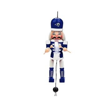 商品FOCO | Los Angeles Rams Pull String Wooden Nutcracker Ornament,商家Macy's,价格¥93图片