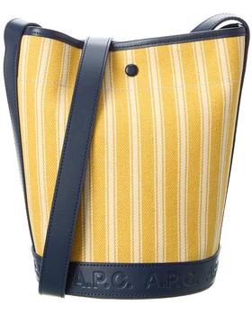 A.P.C.水桶包, A.P.C. | A.P.C. Helene Canvas & Leather Bucket Bag商品图片 7.7折