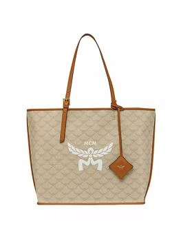 MCM | Medium Himmel Coated Canvas Shopper Bag 