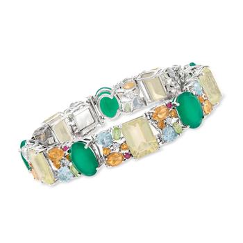商品Ross-Simons | Ross-Simons Multi-Gemstone Bracelet in Sterling Silver,商家Premium Outlets,价格¥7201图片