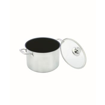 Swiss Diamond | Nonstick Clad Stock Pot w/ Lid - 9.5" , 7.9 QT.商品图片,额外7折, 额外七折