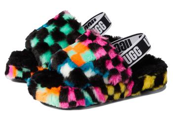 ugg kids, UGG | Fluff Yeah Slide Checks (Little Kid/Big Kid)商品图片 