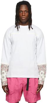 推荐White Bandana Print Long Sleeve T-shirt商品