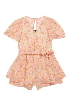 Zunie | Kids' Floral Print Chiffon Romper,商家Nordstrom Rack,价格¥146