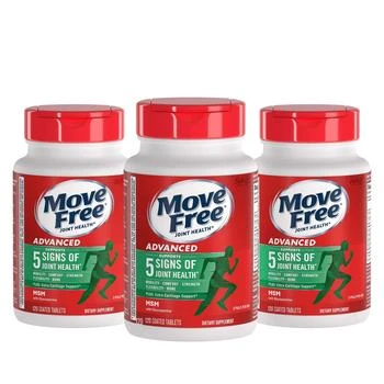 Move Free Advanced Glucosamine Chondroitin MSM Joint Support Supplement, Supports Mobility Comfort Strength Flexibility & Bone - 3x120 Bottles (120 servings)*,价格$20.95