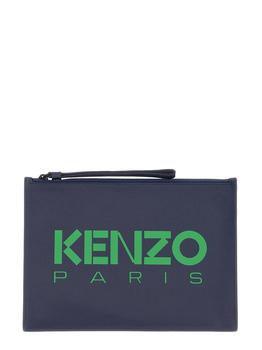 Kenzo | Kenzo Logo-Printed Zipped Clutch Bag商品图片,7折
