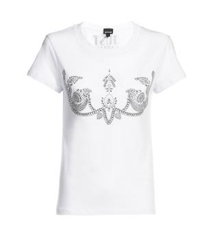 Just Cavalli | Just Cavalli Rhinestone-Embellished Crewneck T-Shirt商品图片,6.2折