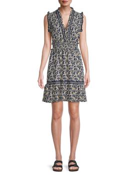 Max Studio | ​Floral Textured Crepe Tiered Day Dress商品图片,2.3折
