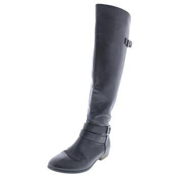 Material Girl, Material Girl | Material Girl Womens Carleigh Faux Leather Knee-Length Riding Boots商品图片 1.1折